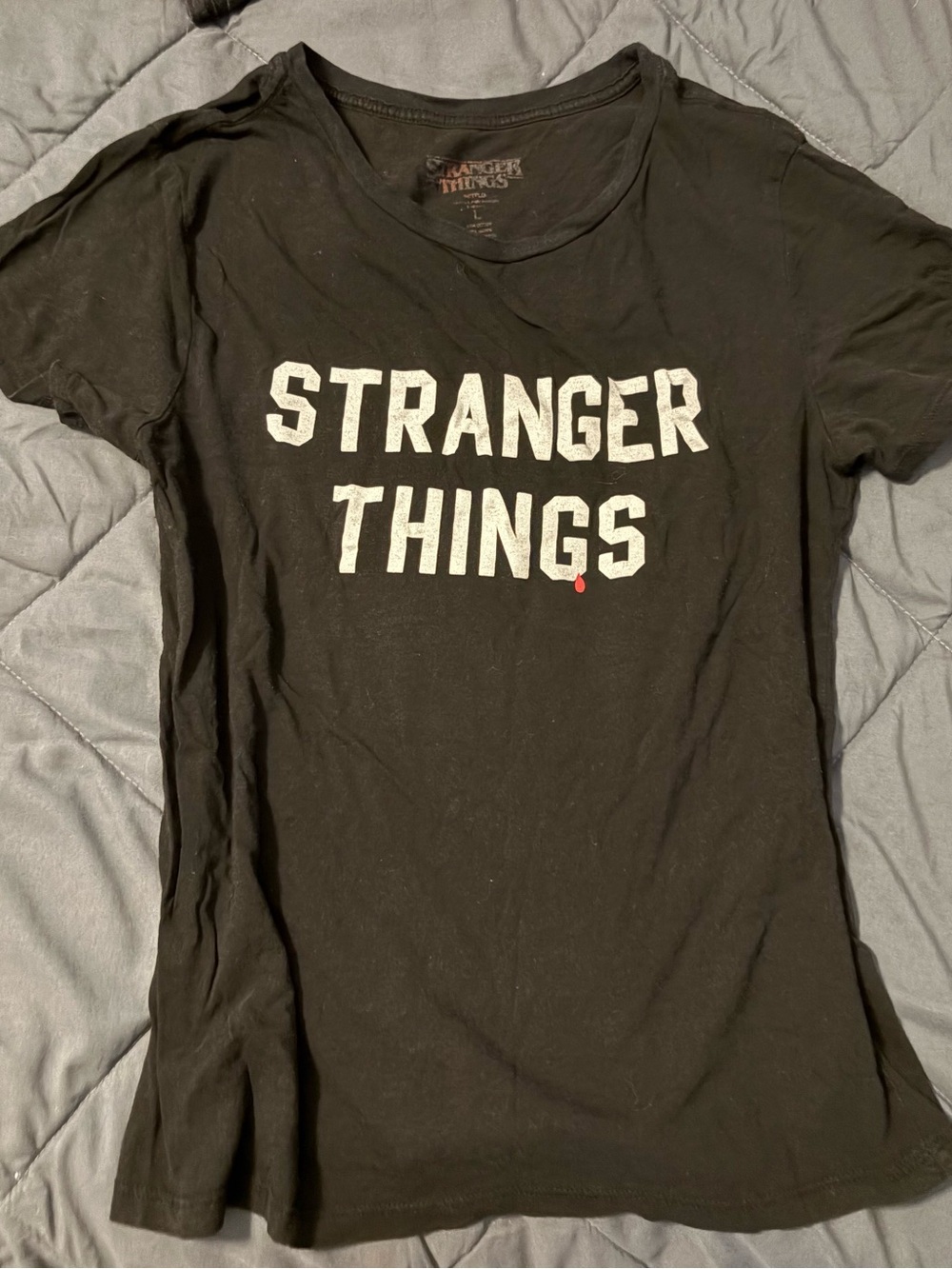 Stranger Things Black Graphic Tee